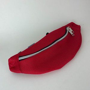 Retro 80's Red Mesh Fanny Pack